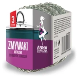 Anna Zaradna, metalen schuursponsjes voor hardnekkig vuil, 3 stuks