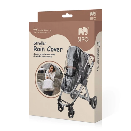 Sipo, rain cover for stroller, transparent, 1 piece