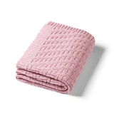 BabyOno, knitted blanket, cotton, pink, 75 cm x 100 cm, 1 piece