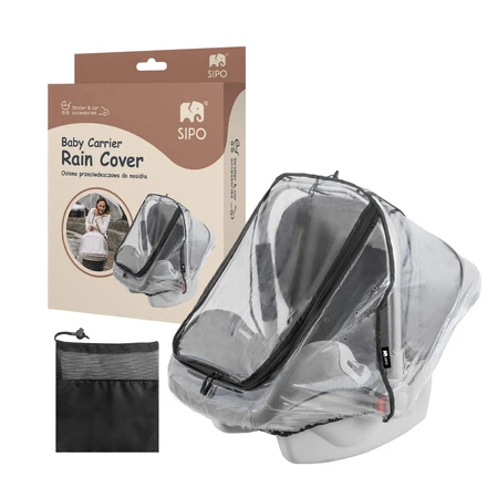 Sipo, rain cover for carrier, transparent, 1 piece