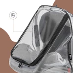 Sipo, rain cover for carrier, transparent, 1 piece