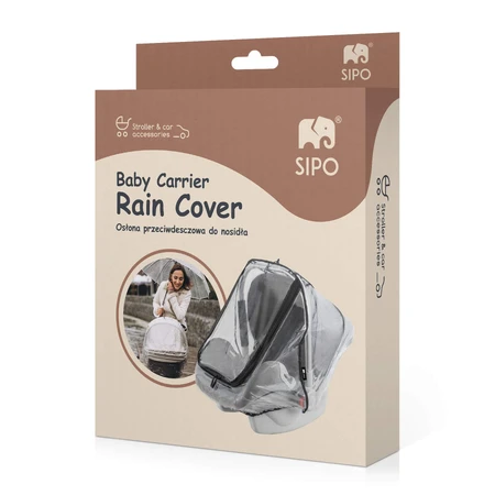 Sipo, rain cover for carrier, transparent, 1 piece