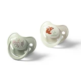 BabyOno, pacifier, 18 months, anatomical, silicone, gray, 2 pieces