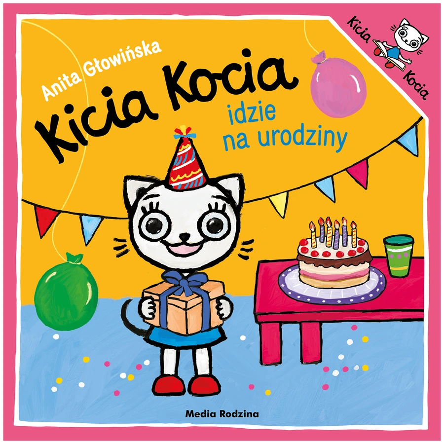 Kätzchen geht zu ihrer Geburtstagsfeier, ein Kinderbuch