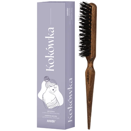 Anwen, brosse à chignon en poils naturels, 1 pièce