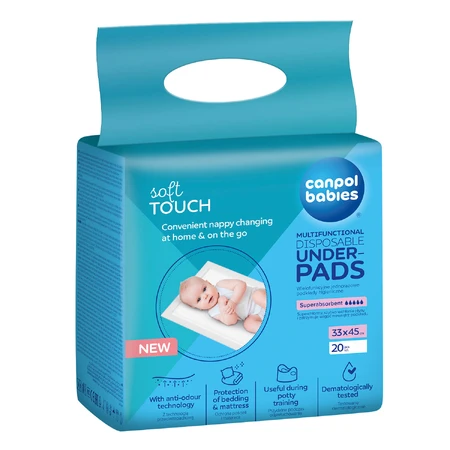 Canpol Babies set, multifunctioneel maandverband, 33 cm x 45 cm, 2 x 20 stuks