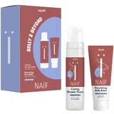 Naif Mom Belly & Beyond set, stretch mark lotion, 150 ml + shower foam, 200 ml