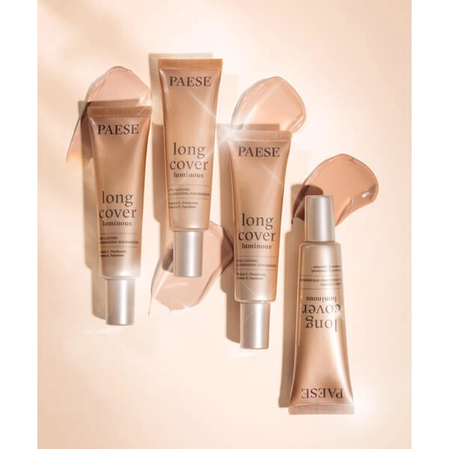 Paese Long Cover Luminous, fondotinta illuminante, 01 Light Beige, 30 ml