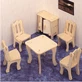 3D houten vouwmeubilair eetkamerraadsel