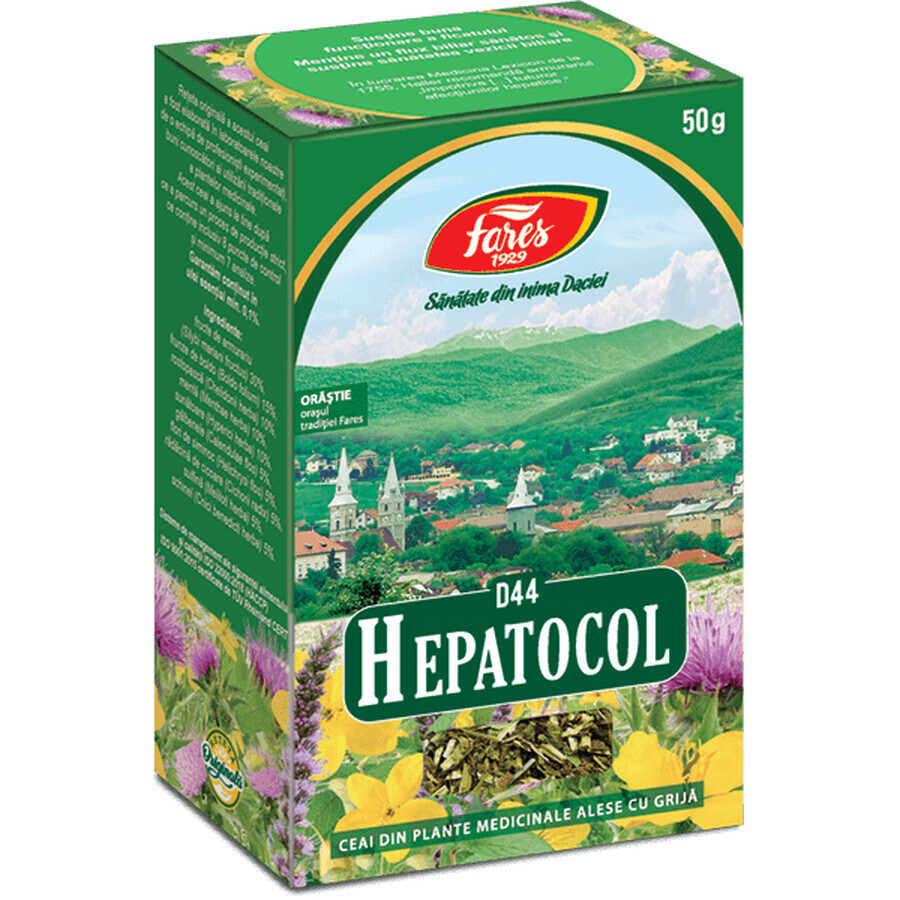 Tè epatocol, D44, 50 g, Fares