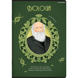 Top-2000 Cuaderno escolar de biología cuadrícula 60 hojas mezcla