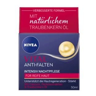 Nivea, Vital, Przeciwzmarszczkowy krem na noc, 50 ml