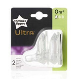 Ultra Slow Flow Sauger, +0 Monate, Tommee Tippee