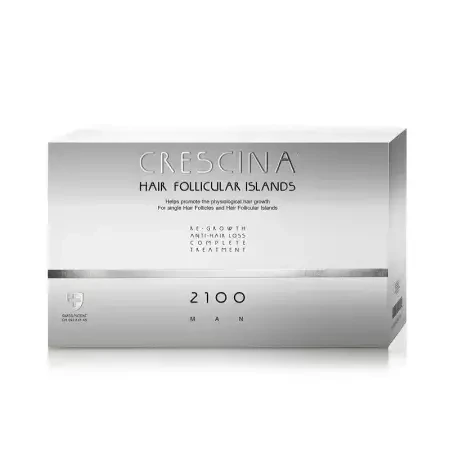 Complete treatment for advanced stages of hair loss and thinning in men Crescina Follicular Islands 2100, 10 + 10 ampoules, Labo