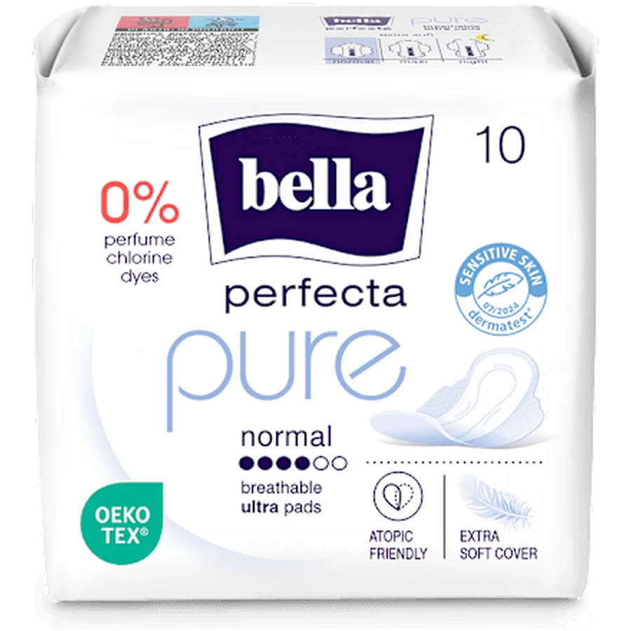 bella Perfecta absorbante feminine Pure Normal, 10 buc