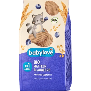 babylove Biologische bosbessenwafels, 30 g