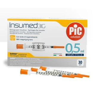 INSULINOWE STRZYKAWKI 0,5 ML 30 SZT.