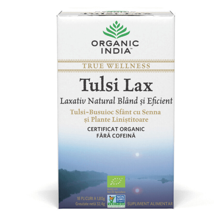 Tulsi Lax Abführtee mit Senna, 18 Portionsbeutel, Bio Indien