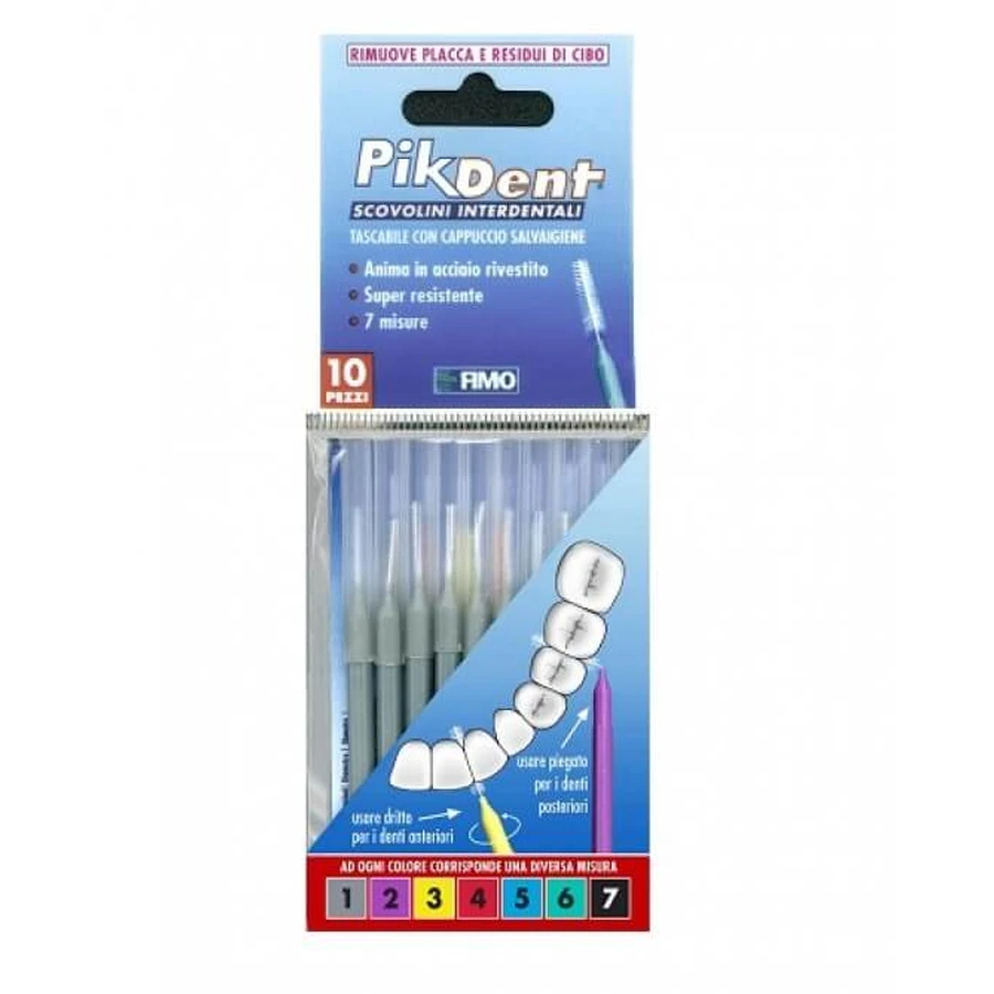 PIKDENT INTERDENTALBÜRSTEN MIT HYGIENEKAPPE GRÖSSE 1 (0,4 MM)