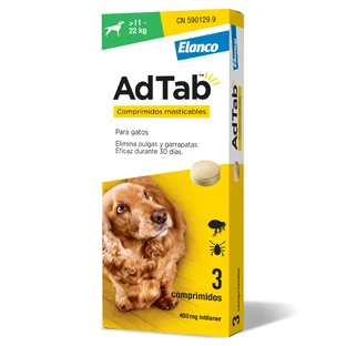 AdTab 450Mg Chewable Tablets Dogs 11-22Kg, 3Cpd