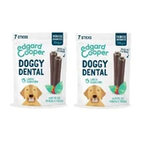 Edgard & Cooper Adult Dog Dental Snack 8X255G Strawberry & Mint Large, 2er-Pack