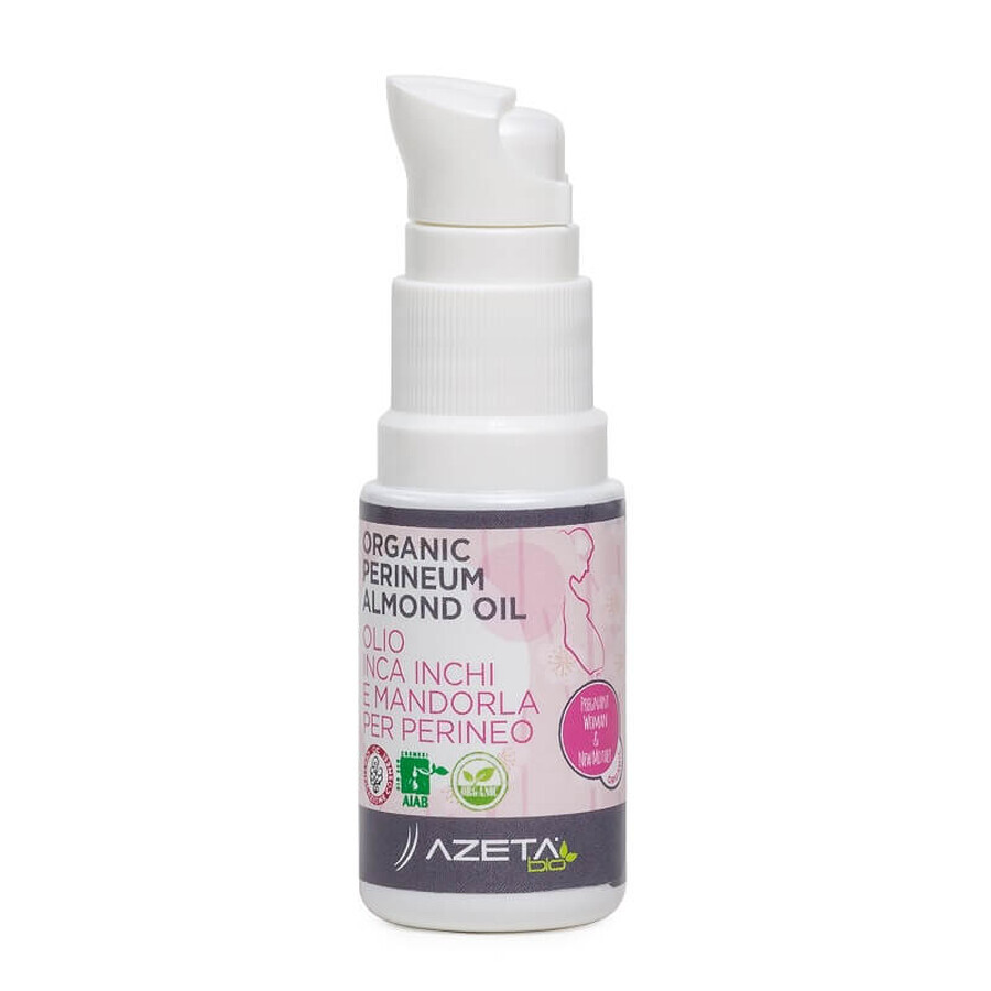 Ulei de masaj Organic din migdale pentru îngrijirea perineului, 20 ml, AB039/20, Azeta Bio