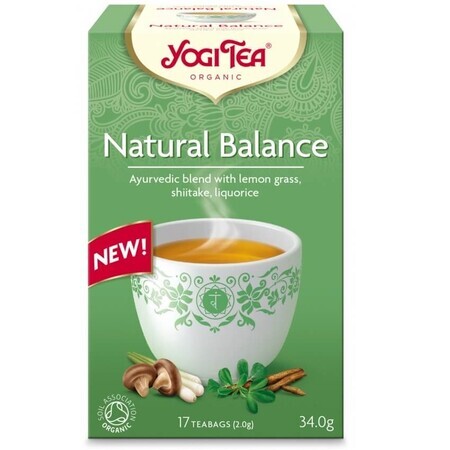 Natural Balance Tee, 17 Beutel, Yogi Tee