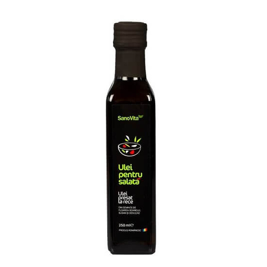 Ulei pentru salata presat la rece, 250 ml, Sanovita