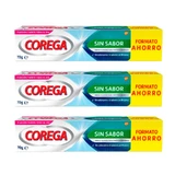 Corega Triplo Triplo Extra Fuerte Sin Sabor, 3 x 70 gramos