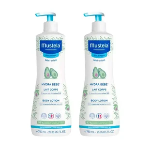 Mustela Hydra Baby Biologische Avocado Bodymilk, verpakking 2 x 750 ml
