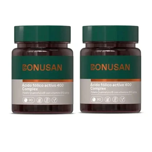 Bonusan Acide Folique Actif 400 Complexe , 2X90 Comprimés