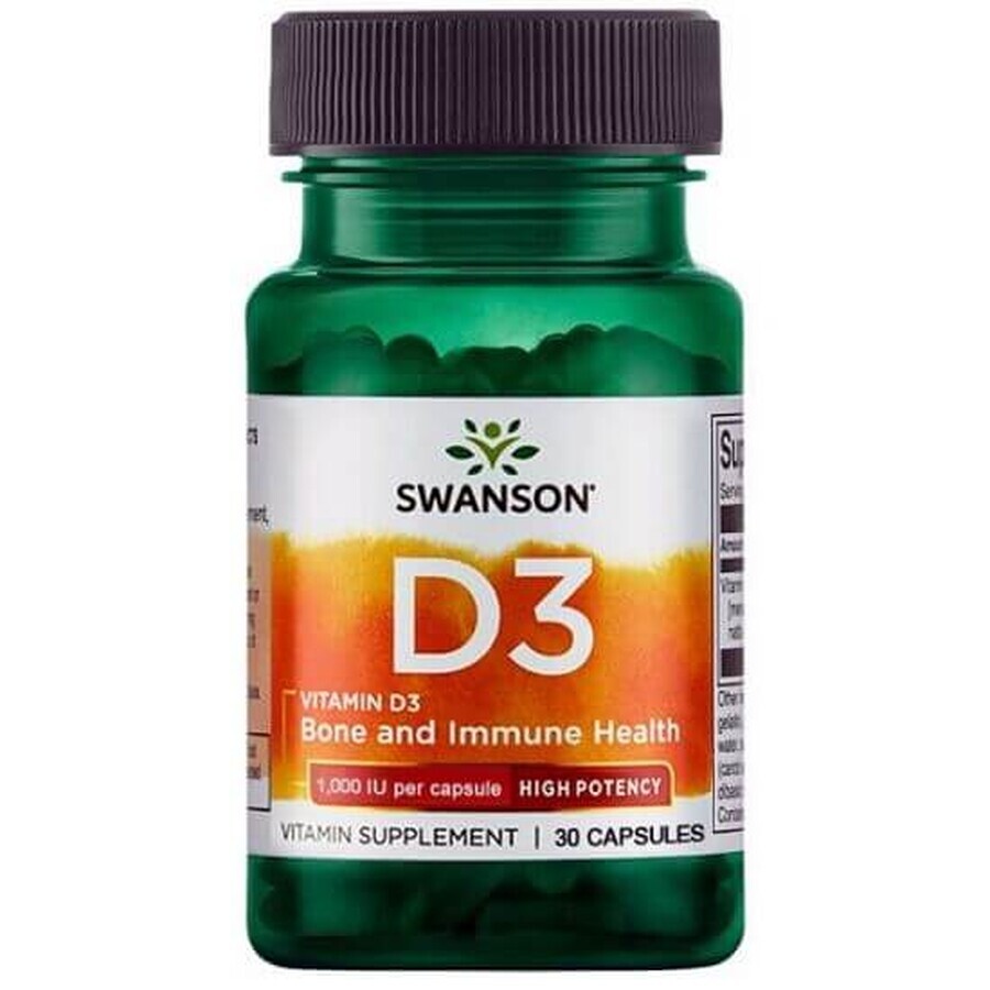 Vitamina D3 1000 UI, 30 capsule, Swanson Bewertungen
