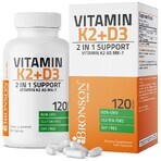 Vitamina K2 90 mcg + Vitamina D3 5000 IU, 120 capsule, Bronson Laboratories