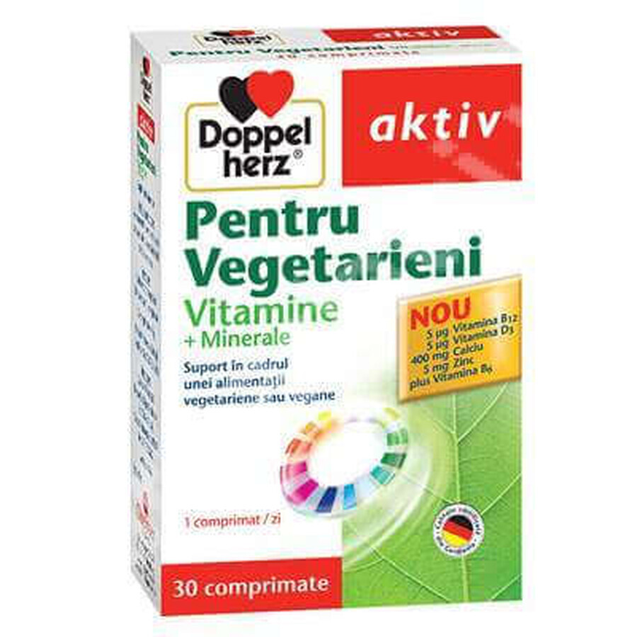 Vitamine și Minerale pentru vegetarieni, 30 comprimate, Doppelherz