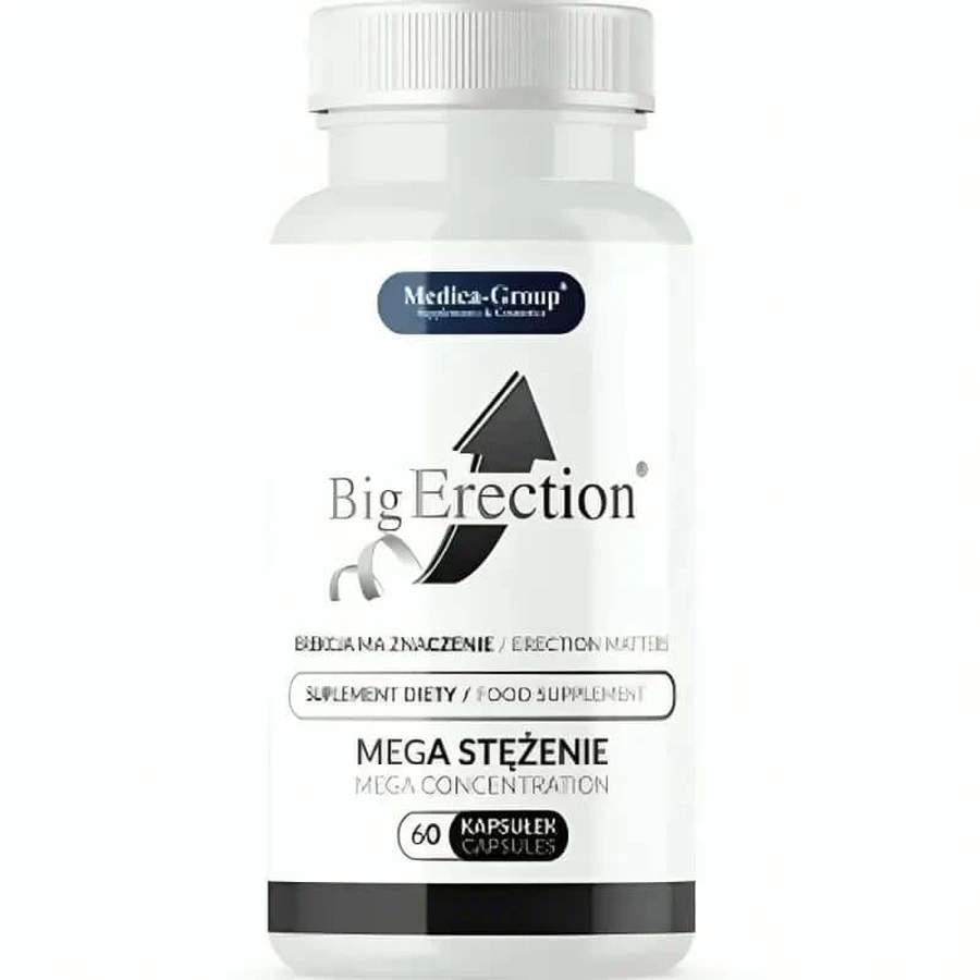 Medica Group Bigerection Natuurlijk voedingssupplement voor mannelijke vitaliteit en intieme prestaties , 60 capsules