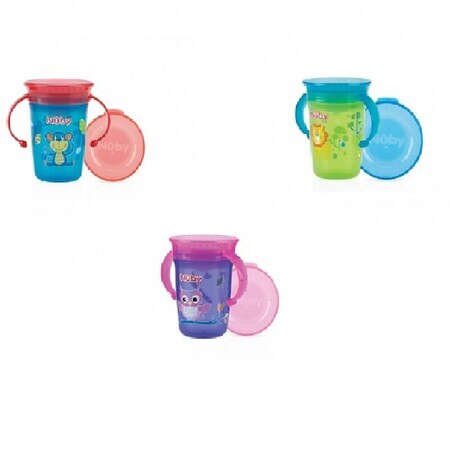 Wonder Cup 360 decorat cu manere 240ml +6L, Nuby