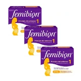 Femibion 1 Erstes Trimester der Schwangerschaft, Wochen 1-12, Folsäure plus, 3X28 Tabletten