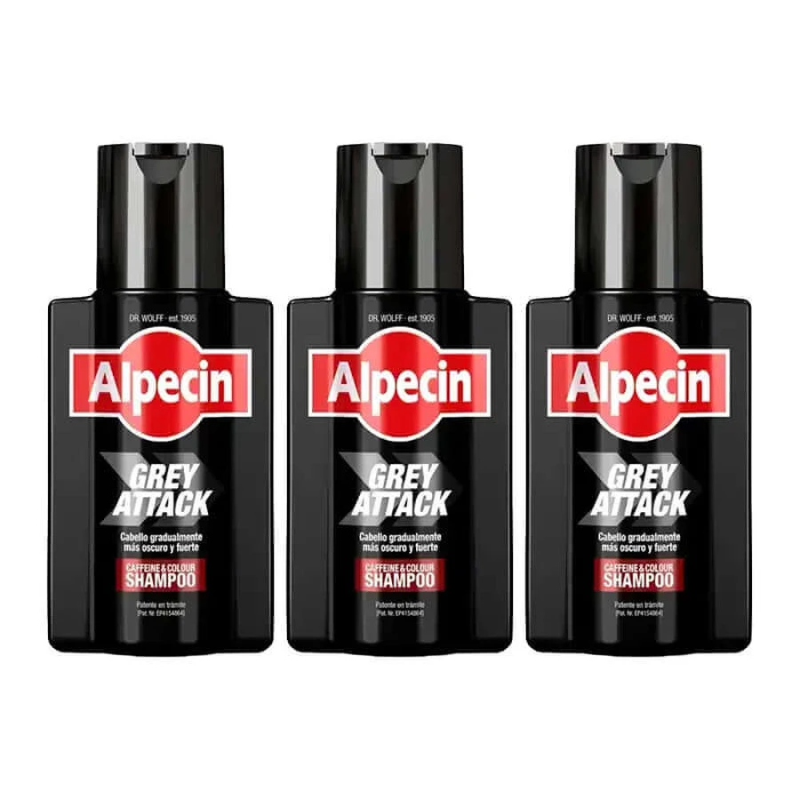 Alpecin Grau Angriff, 3 X 200 Ml