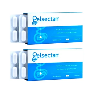 Gelsectan Pack 2 Einheiten Darmfunktion 60 Kapseln