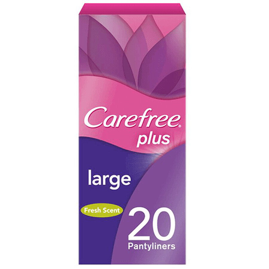 Compresas absorbentes Pantyliners Large Fresh Carefree, 20 unidades, Johnson&amp;Johnson