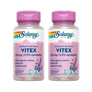 Solaray Vitex (Sauzgatillo) Envase 2 x 60 Cápsulas