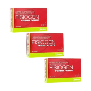 Fisiogen Iron Forte, envase 3x30 cápsulas