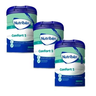 Nutribén Confort 1 Leche de Inicio, 3 x 800 gramos