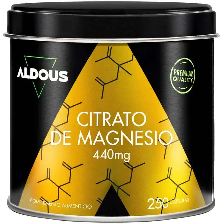 Citrato de magnesio Aldous Bio , 250 cápsulas