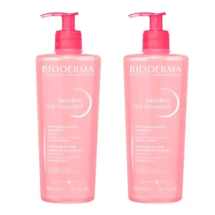 BIODERMA Sensibio Schäumendes Gel, Packung 2 x 500 ml