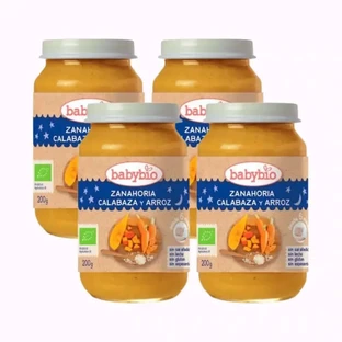 Babybio Goodnight Wortel-Kwark-Rijst, verpakking 4 x 200 gram