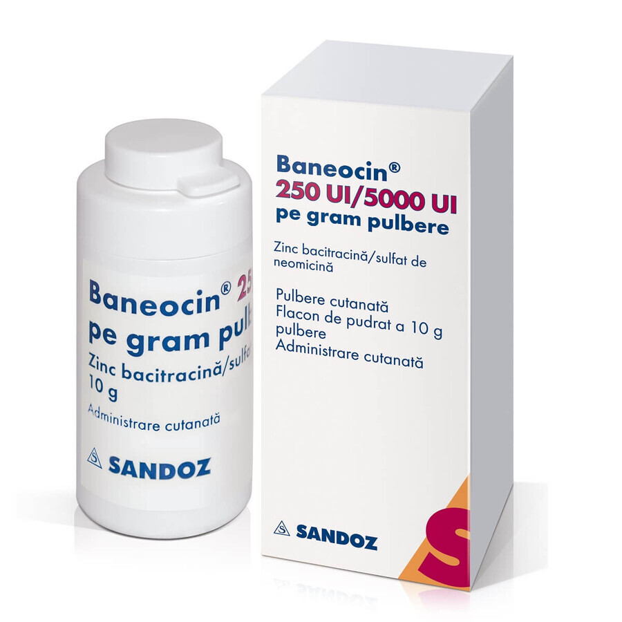 Baneocin Pulver, 250 IU/5000 IU pro Gramm, 10 g, Sandoz Bewertungen