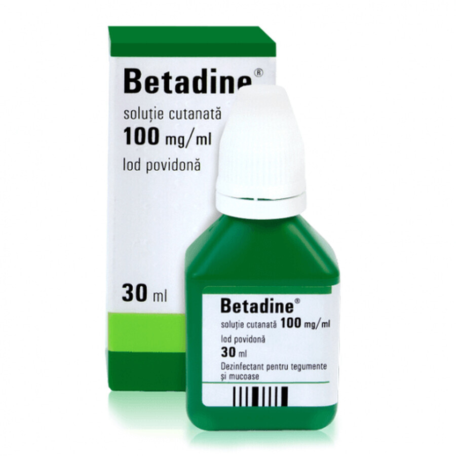 Betadine Lösung, 30 ml, Egis Pharmaceuticals