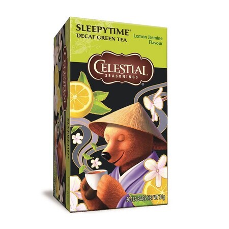 Ceai Sleepytime Decaf Green Tea, 20 plicuri, Celestial