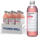 Vitamin Well Pack Boost Pack Brombeere/Himbeere, 12 Stück x 500 ml